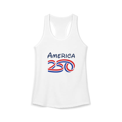 America 250 Anniversary Women's Tank Top — Patriotic Racerback