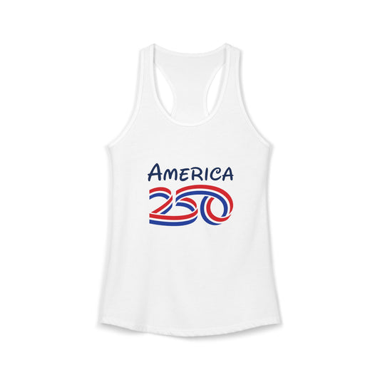 America 250 Anniversary Women's Tank Top — Patriotic Racerback