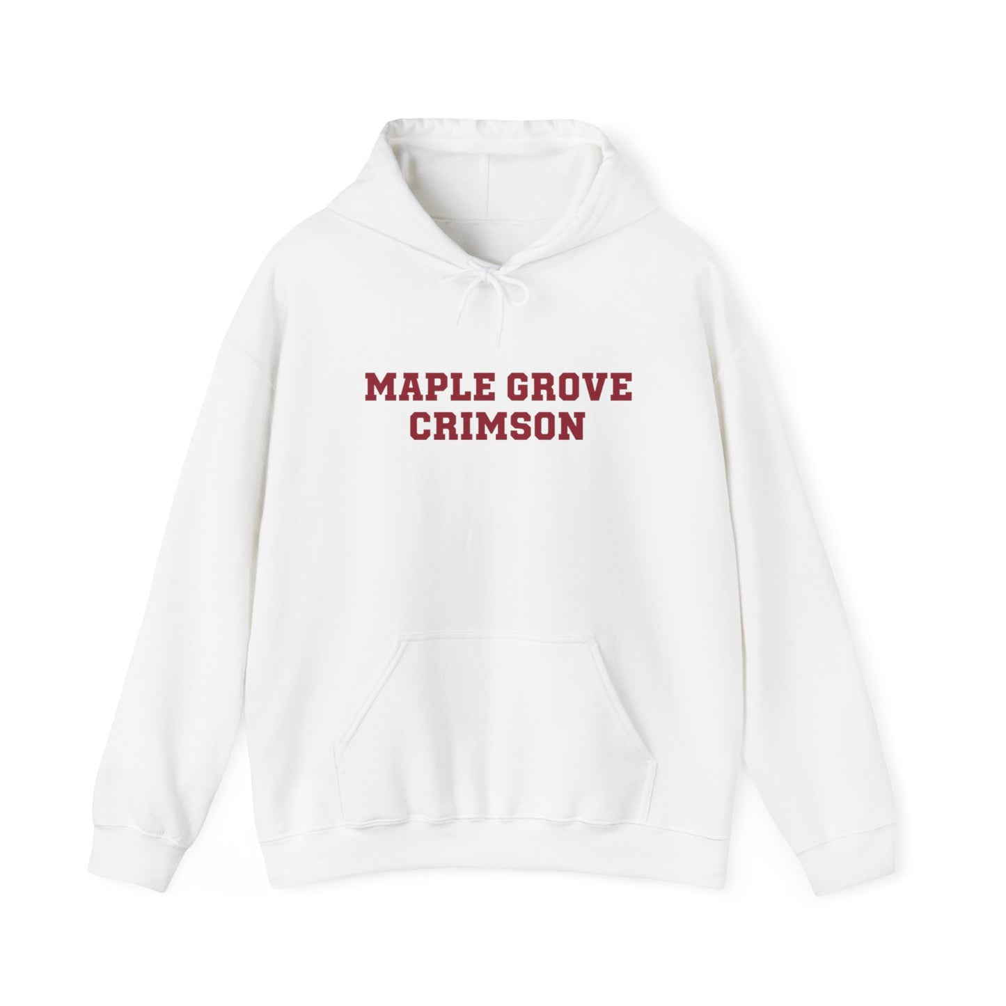 Maple Grove Crimson Unisex Heavy Blend™ Hooded Sweatshirt - Cozy and Stylish for School Spirit