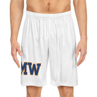 Minneapolis Washburn Millers MW White Basketball Shorts - Athletic Sportswear for Comfort & Style