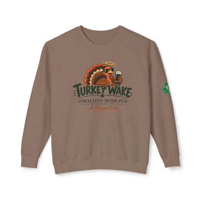 Turkey Wake Irish Pub Thanksgiving Crewneck Sweatshirt