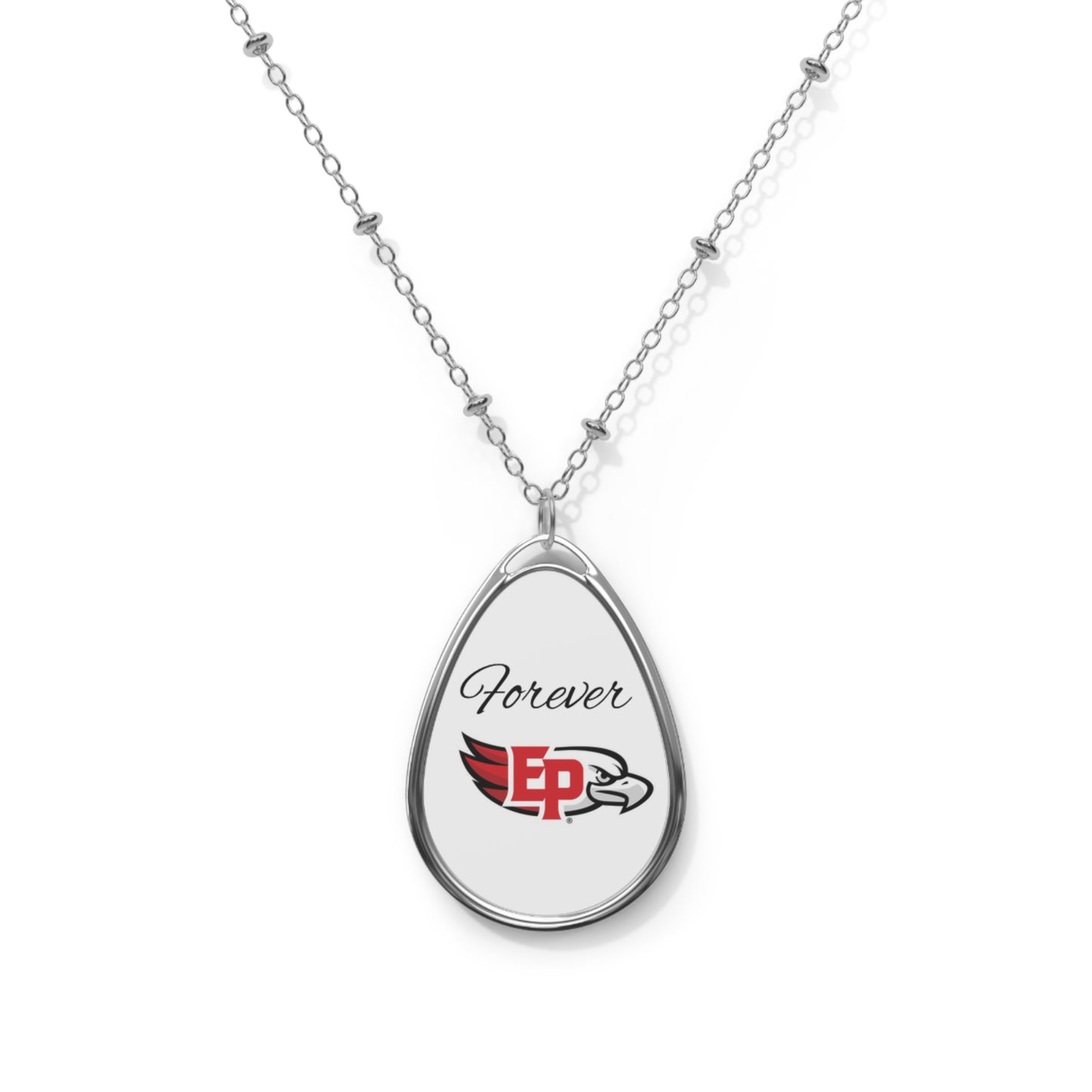 Eden Prairie Eagles Oval Pendant "Forever" Necklace