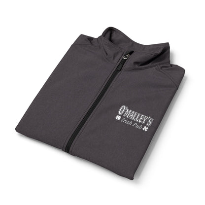 Men's Black Soft Shell Vest — Minimal White Chest Logo, Windproof Layer