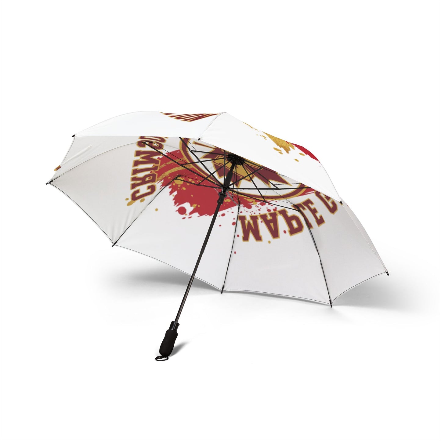 Maple Grove Crimson Stylish Semi-Automatic Foldable Umbrella