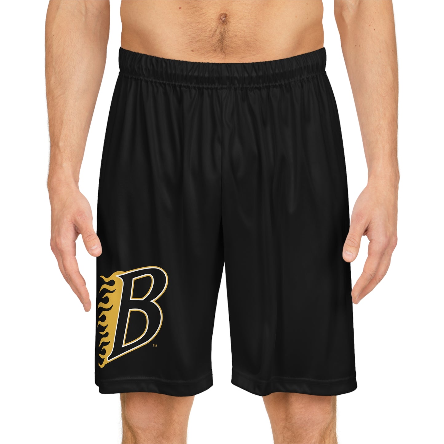 Burnsville Blaze Men's Black Basketball Shorts - Comfortable Athletic Wear
