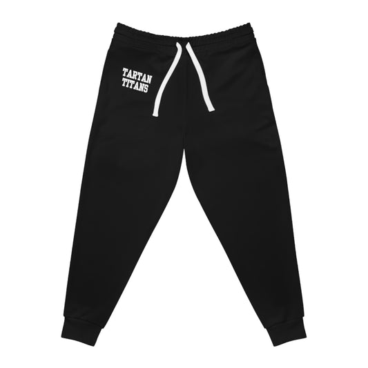 Tartan Titans Black Athletic Joggers - Comfort for Fitness Enthusiasts