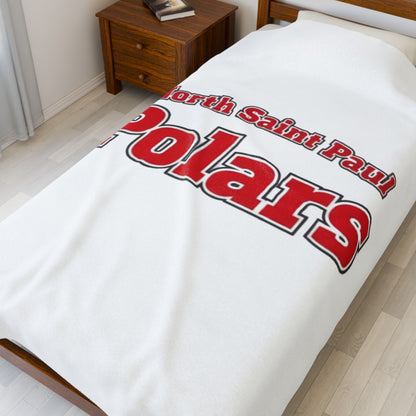Plush Blanket - North Saint Paul Polars Design