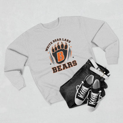 White Bear Lake Bears Crewneck Sweatshirt — Bear Crest School Spirit