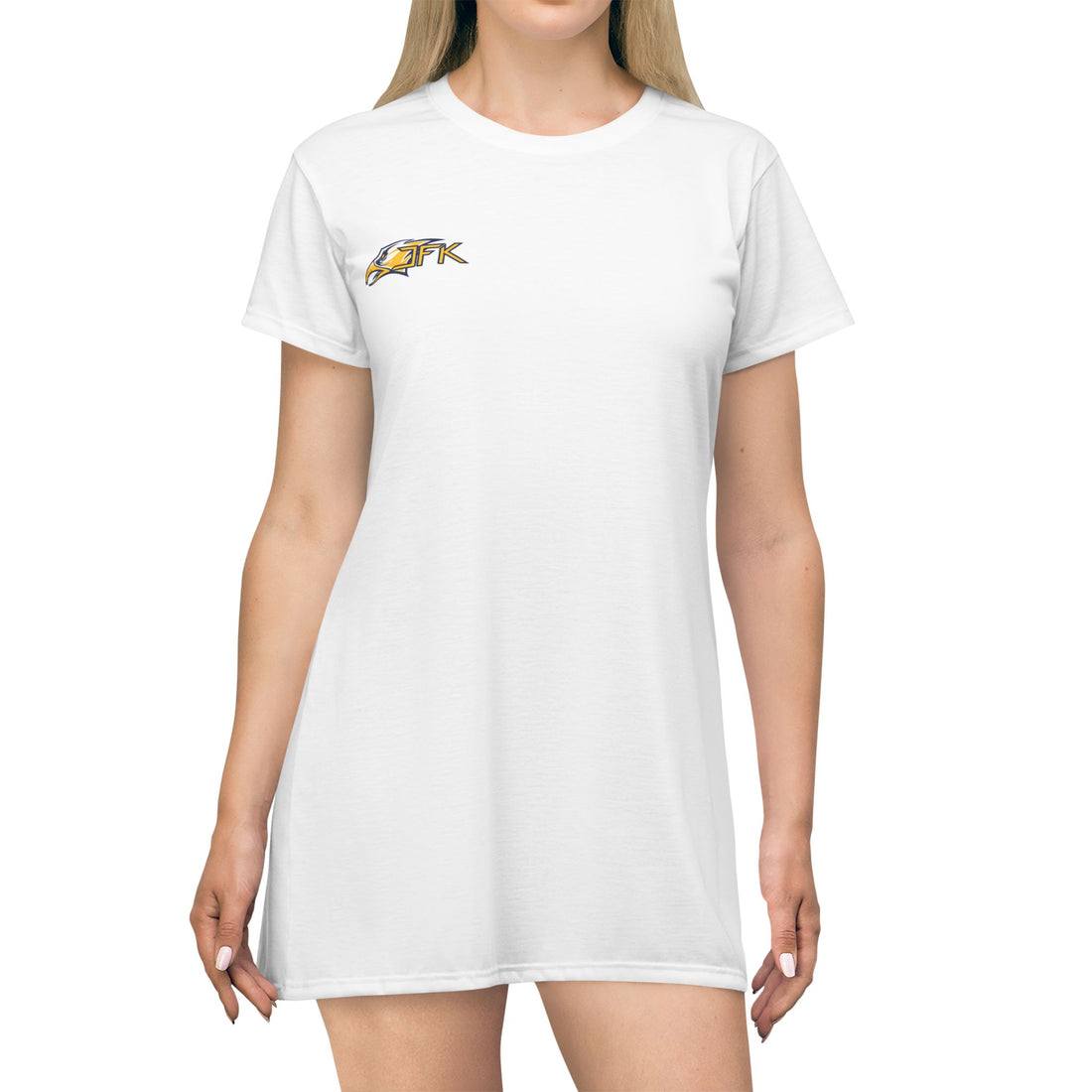 Bloomington Kennedy Eagles White T-Shirt Dress