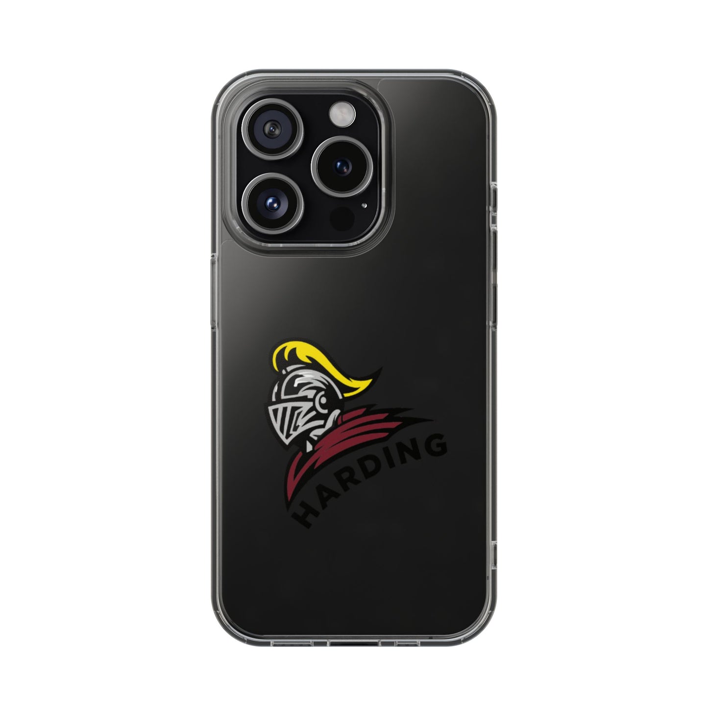 Clear Phone Case with Harding Logo