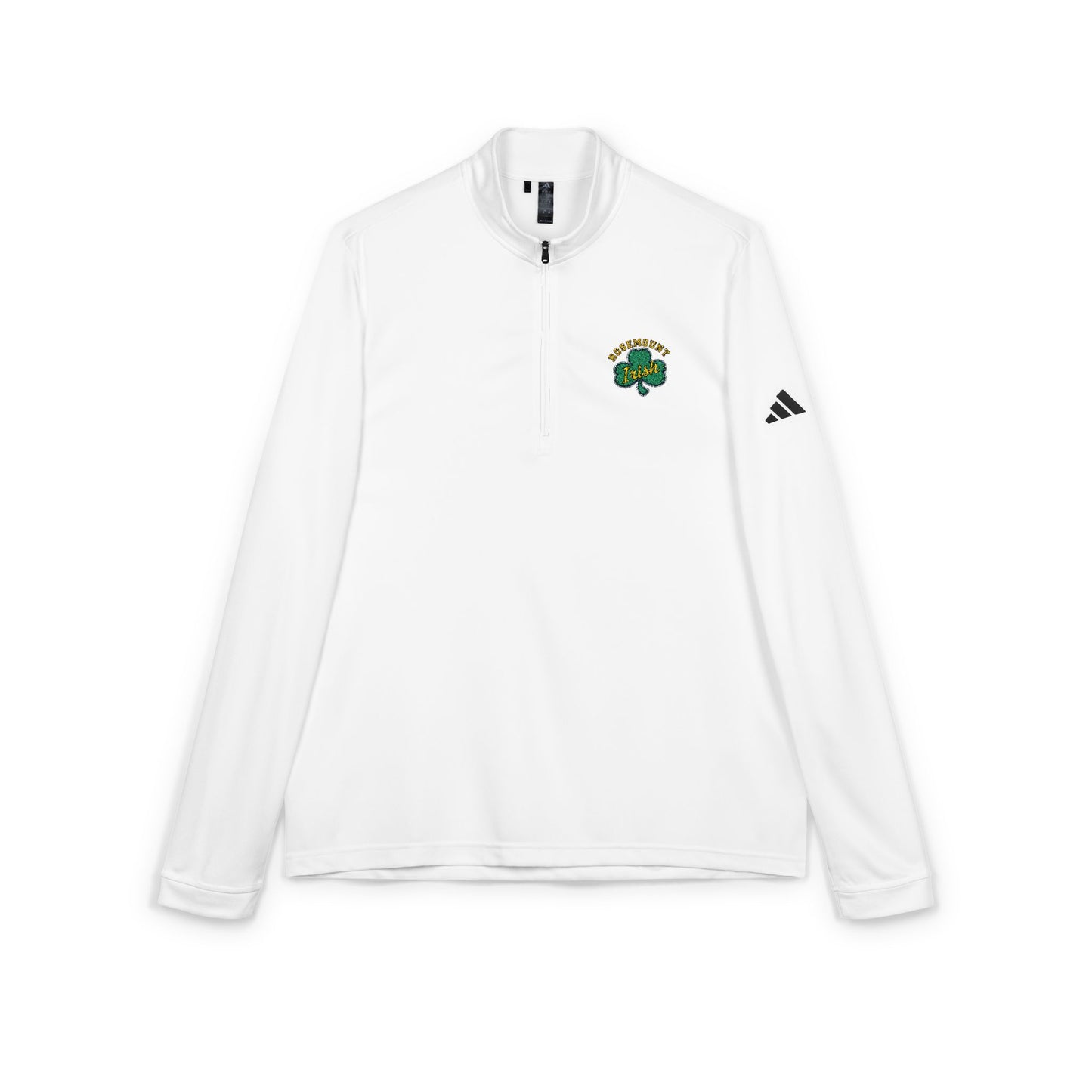 Embroidered Shamrock Quarter-Zip Pullover — adidas® Performance Golf Top