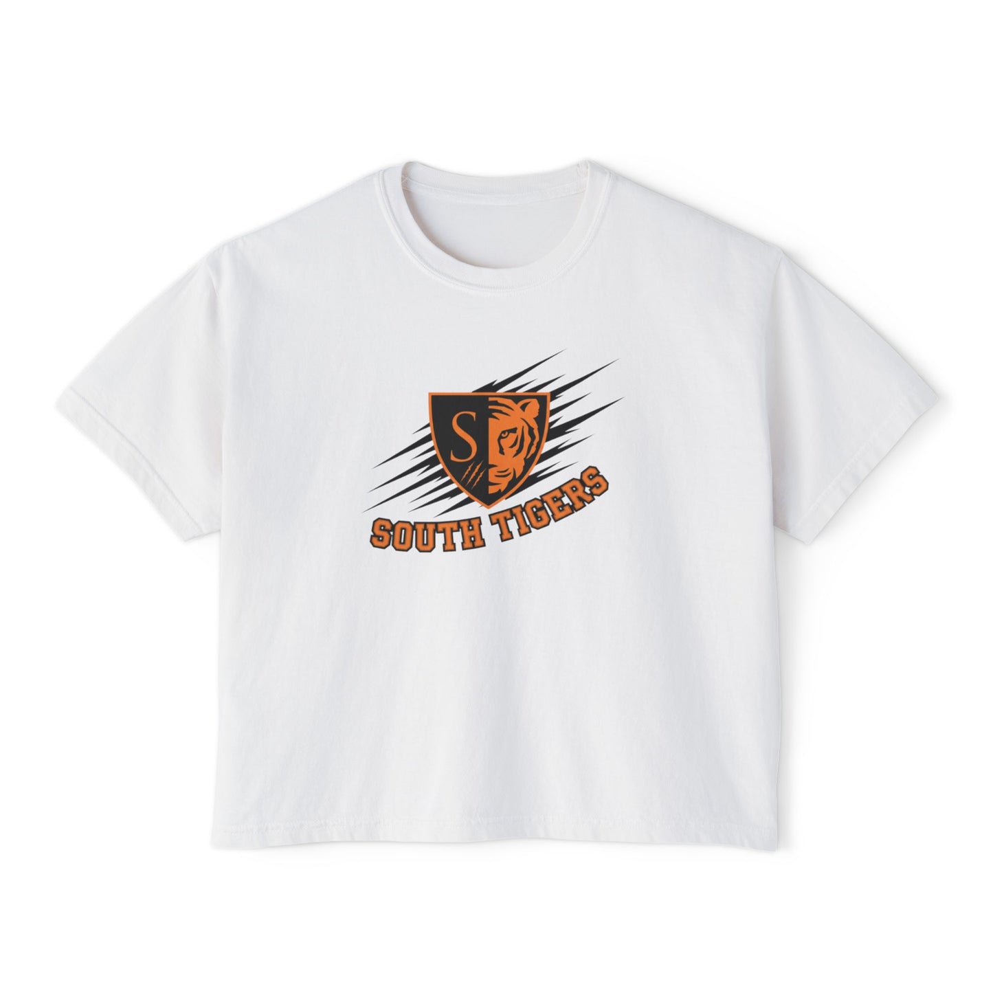 Trendy Women's Boxy Tee with Minneapolis South Tigers Design