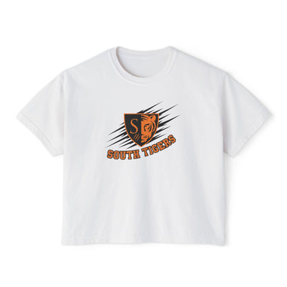 Trendy Women's Boxy Tee with Minneapolis South Tigers Design