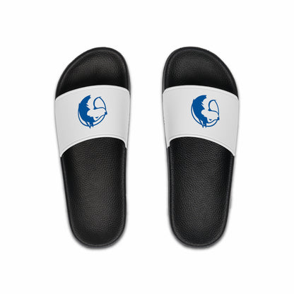 Saint Anthony Huskies Men's Slide Sandals - Casual Summer Footwear with Stylish Graphic Design
