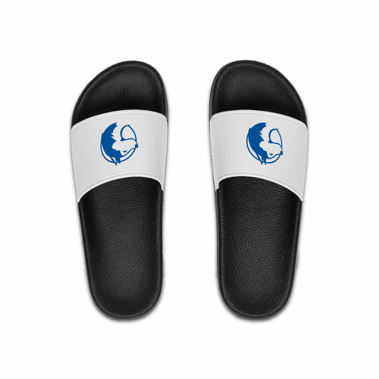 Saint Anthony Huskies Men's Slide Sandals - Casual Summer Footwear with Stylish Graphic Design