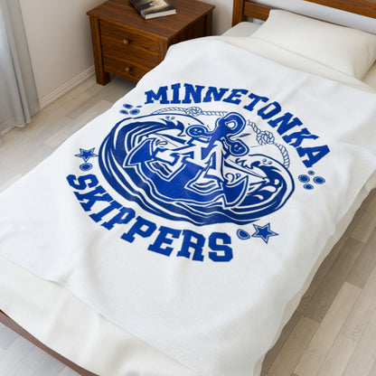 Minnetonka Skippers Cozy Velveteen Plush Blanket