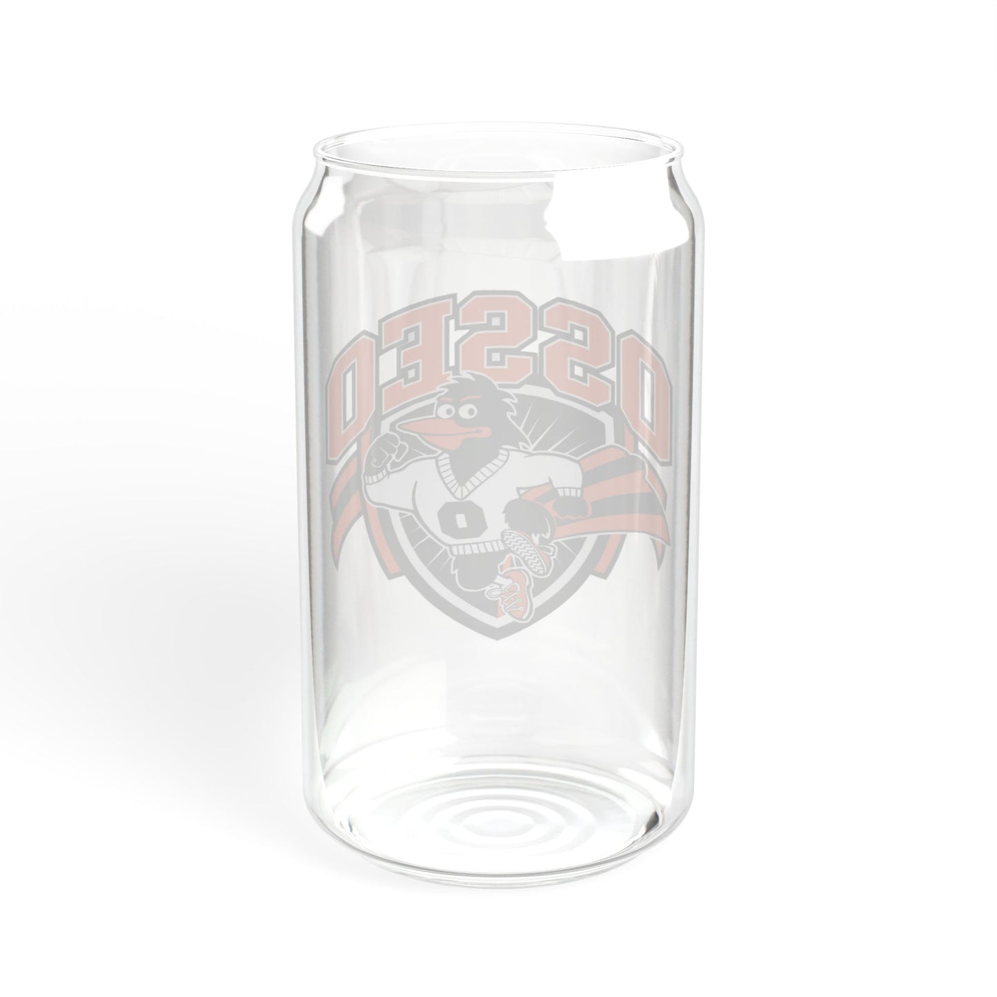 Osseo Orioles Stylish 16oz Sipper Glass, Eco-Friendly Drinkware