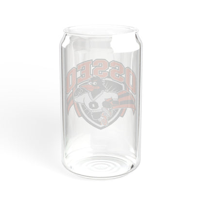 Osseo Orioles Stylish 16oz Sipper Glass, Eco-Friendly Drinkware