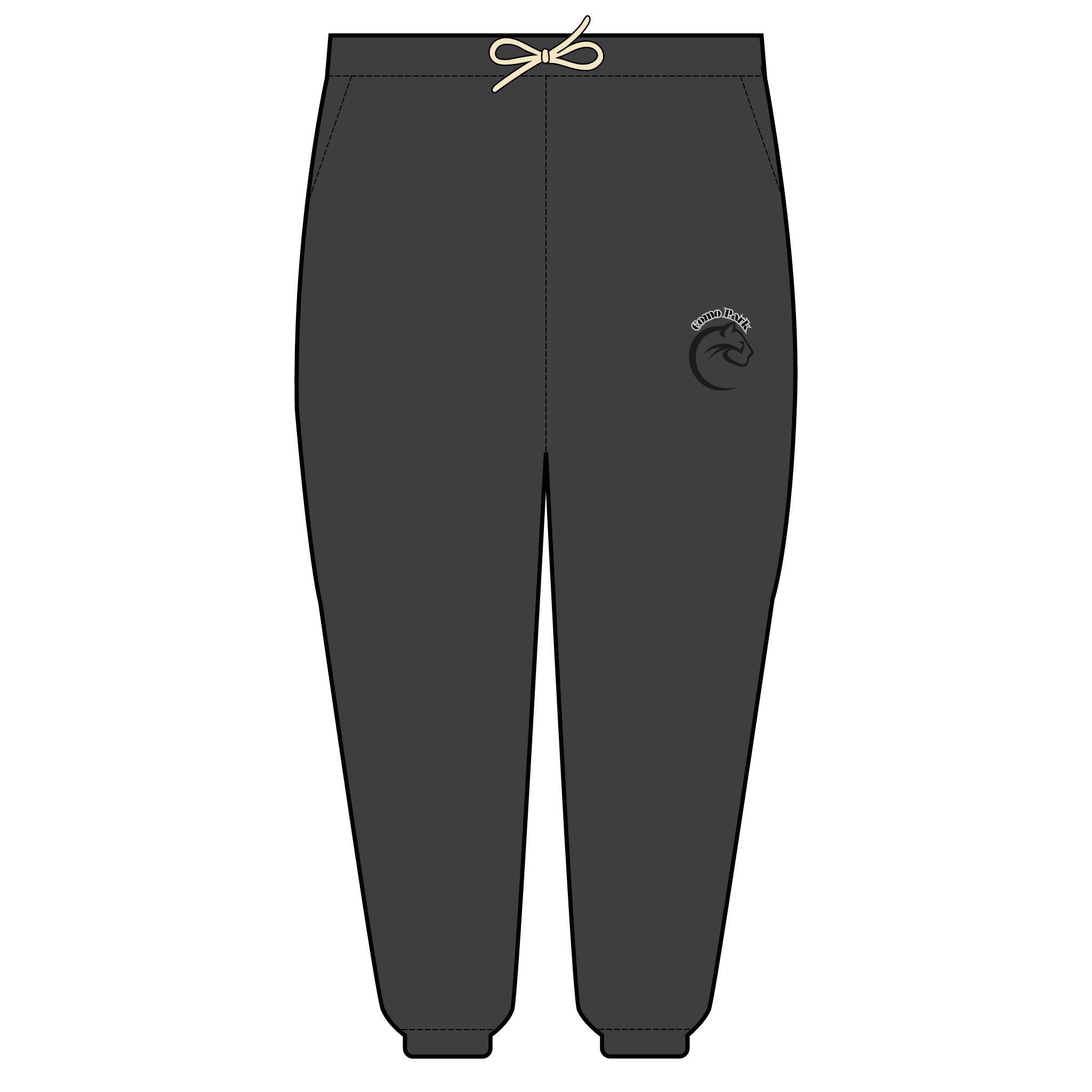 Como Park Cozy Unisex Fleece Sweatpants with Wave Design