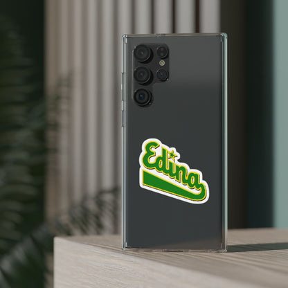 Custom Clear Phone Case with Edina Design - Stylish Protection for Your Smartphone