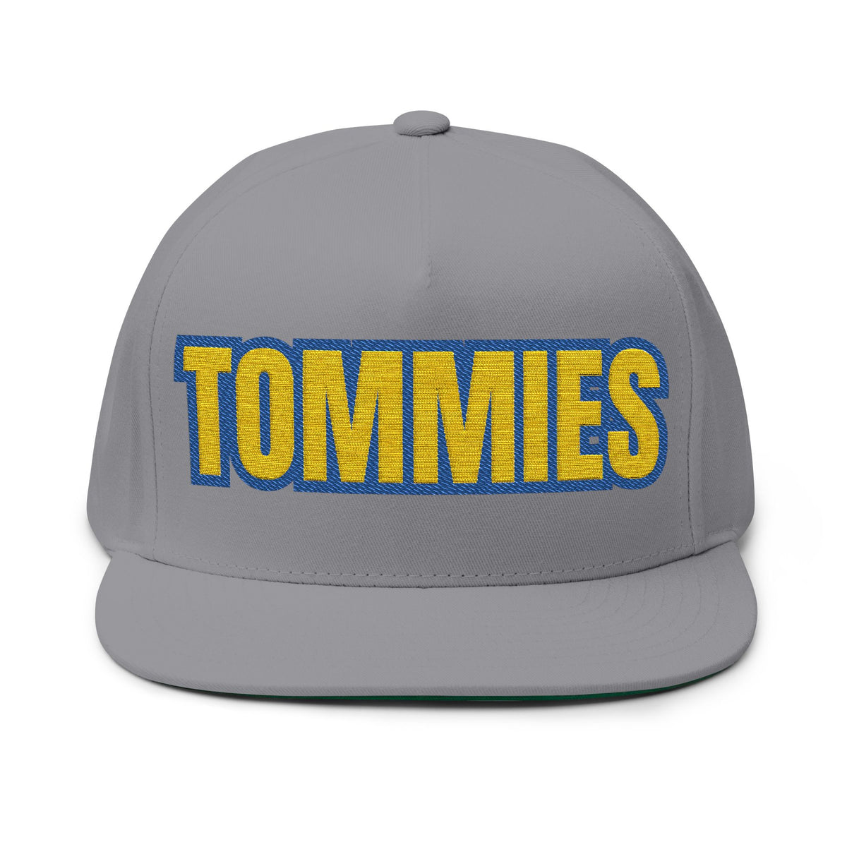 Minneapolis Edison Tommies Embroidered Flat Bill Cap — Retro School Spirit Snapback