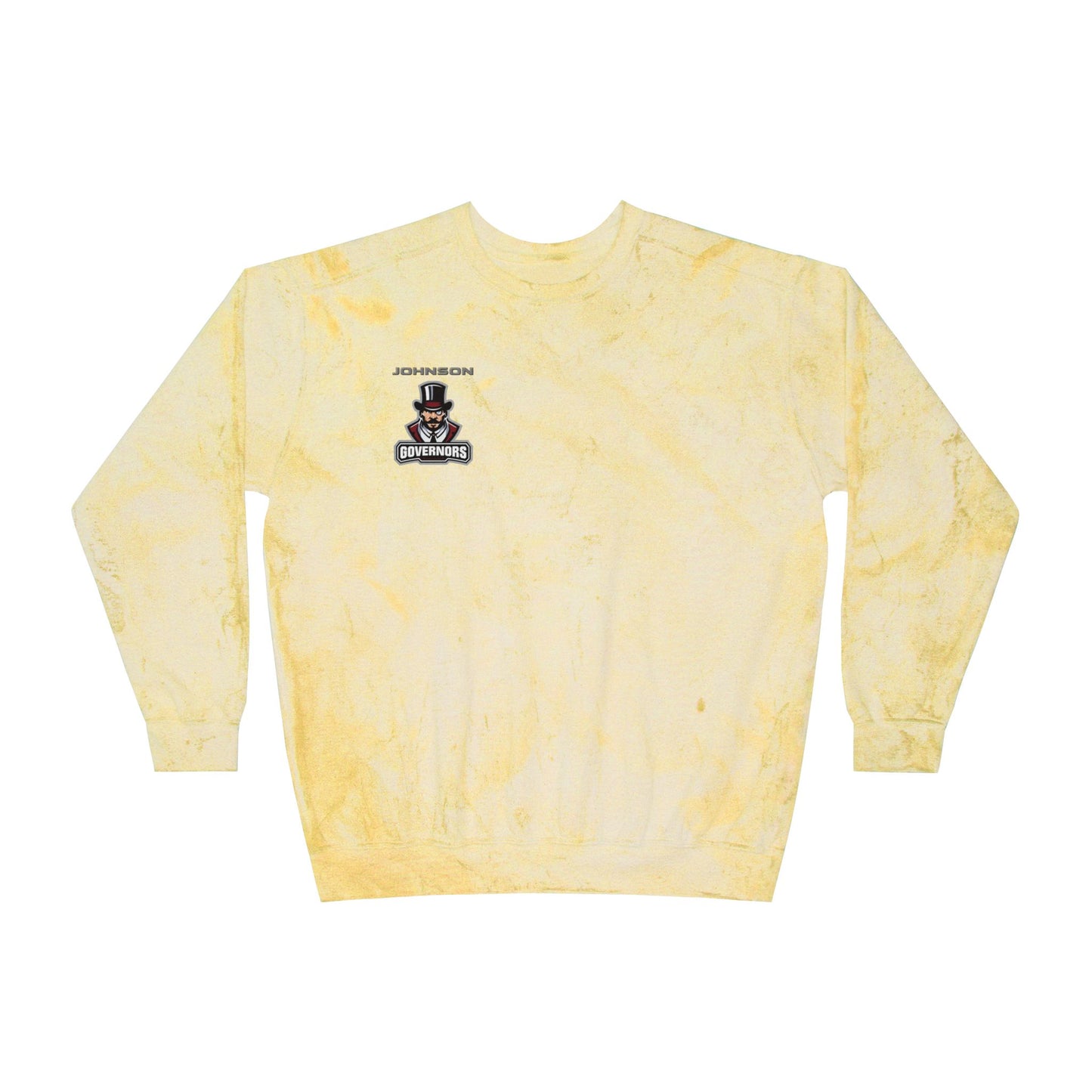 Saint Paul Johnson Unisex Color Blast Crewneck Sweatshirt - Vibrant Yellow Tie-Dye for Casual Comfort