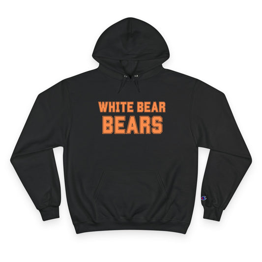White Bear Bears Black with Orange Hoodie