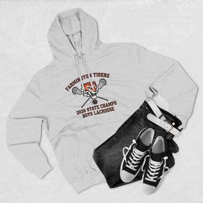 Farmington Tigers 2026 State Champs Boys Lacrosse Fleece Hoodie
