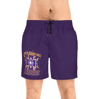 Cretin-Derham Hall Raiders Purple Mid-Length Swim Trunks