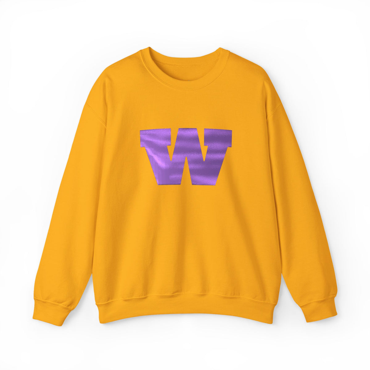 Saint Paul Washington Metallic W Purple Crewneck Sweatshirt