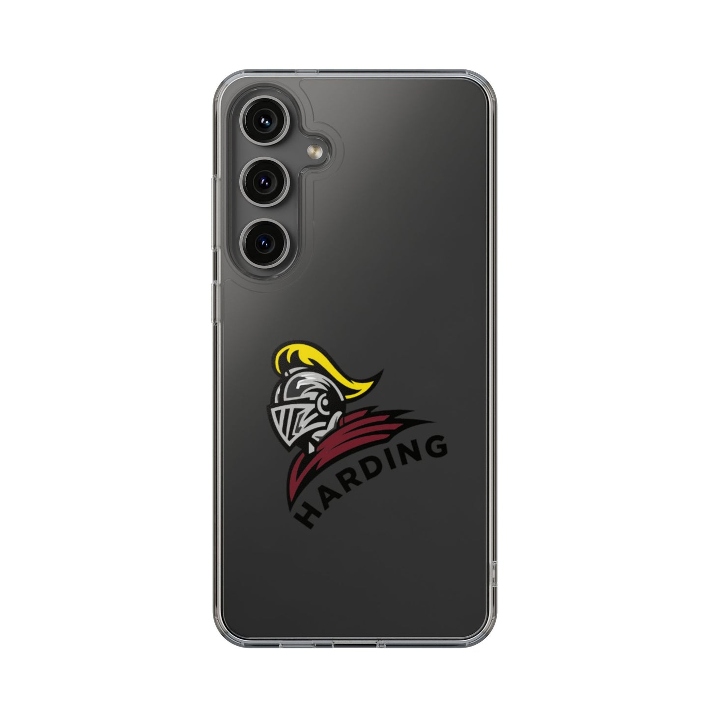 Clear Phone Case with Harding Logo