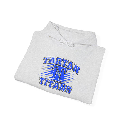 Unisex Heavy Blend Hooded Sweatshirt Tartan Titans - Perfect for Casual Comfort & School Spirit