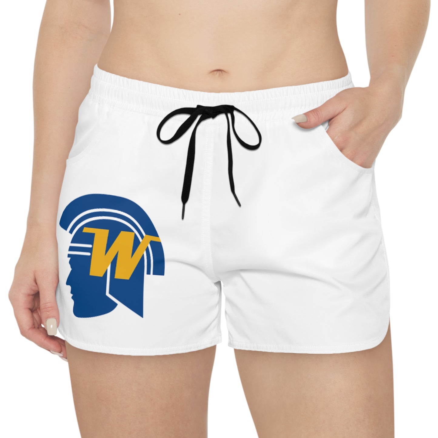 Wayzata Trojans Women's White Casual Shorts