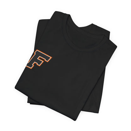Farmington Tigers 'F' Graphic Tee — Retro Letterman Style T-Shirt