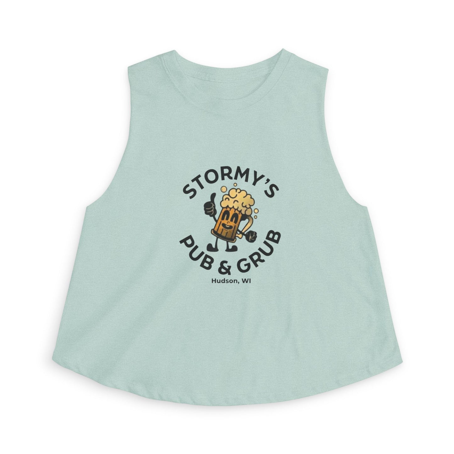 Pub & Grub Crop Top — Stormy's Beer Logo Women's Tank