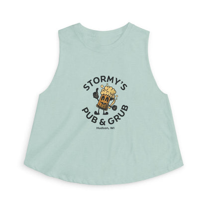 Pub & Grub Crop Top — Stormy's Beer Logo Women's Tank