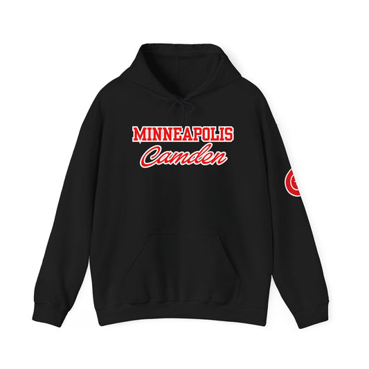 Minneapolis Camden Black Scripted Hoodie
