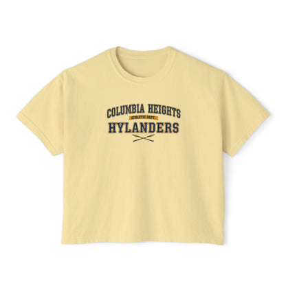 Columbia Heights Hylanders Stylish Women's Boxy Tee - Casual Comfort for Everyday Wear
