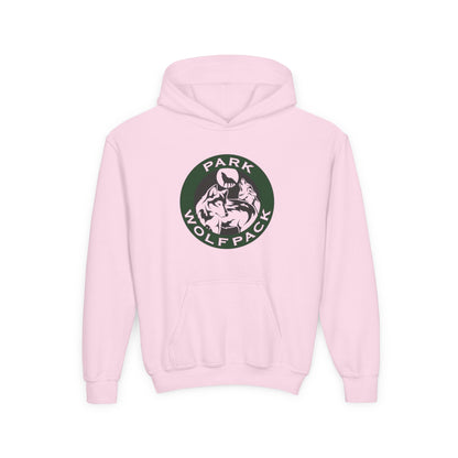 Youth Heavy Blend Hoodie - Park Wolfpack Design