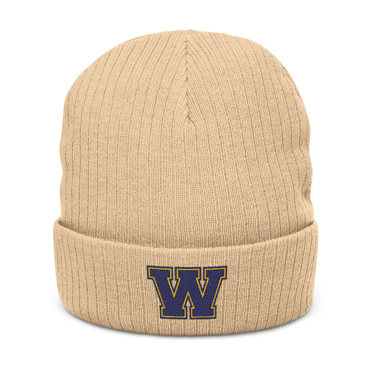 Saint Paul Washington Tech Embroidered Ribbed Knit Beanie