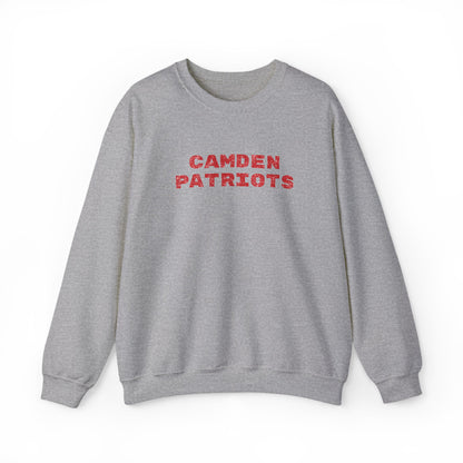 Minneapolis Camden Patriots Glitter Print Spirit Crewneck Sweatshirt