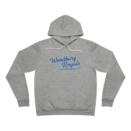 Woodbury Royals Retro Script Hoodie — School Spirit Pullover