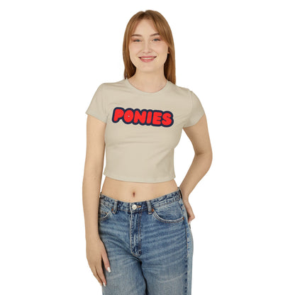 Stillwater Ponies Women’s Baby Tee - Retro Graphic Top for Casual Vibes