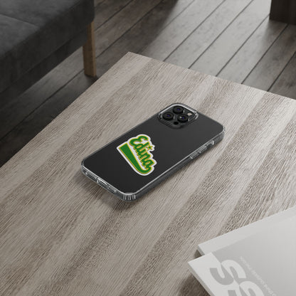 Custom Clear Phone Case with Edina Design - Stylish Protection for Your Smartphone