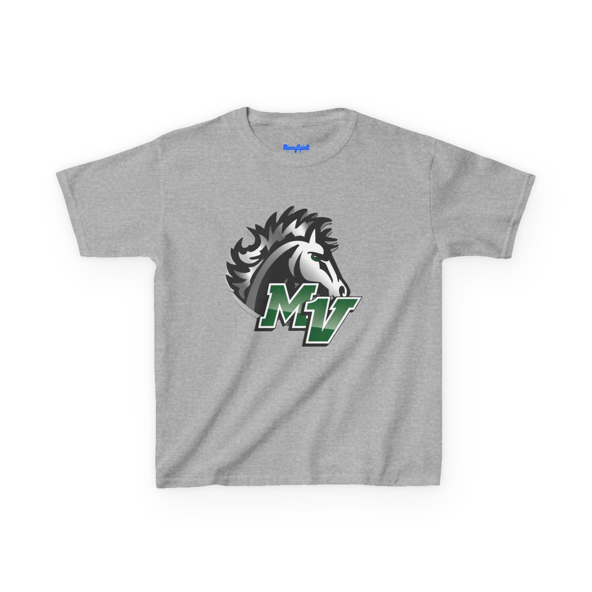 Mounds View Mustangs Logo Tee – Youth School Spirit Shirt