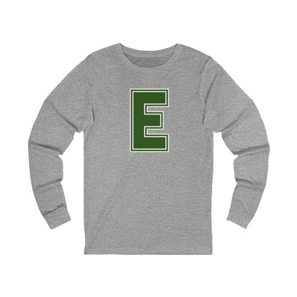 Edina Hornets "E" Long Sleeve Tee with Green Hornet