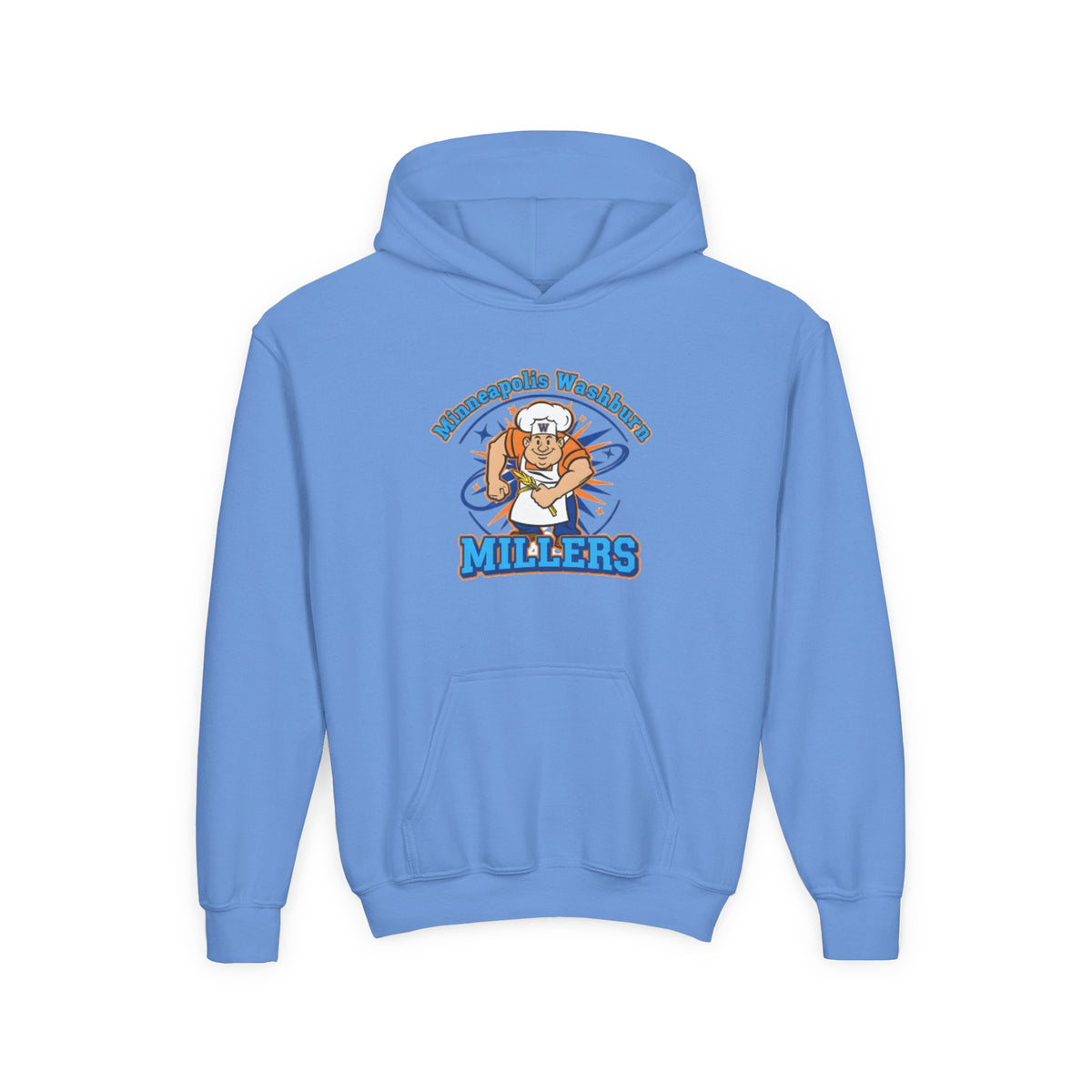 Minneapolis Washburn Millers Youth Heavy Blend Hooded Sweatshirt -  Casual Comfort for Young Adventurers