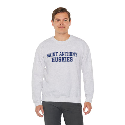 Saint Anthony Huskies Unisex Heavy Blend™ Crewneck Sweatshirt - Cozy Graphic Fashion