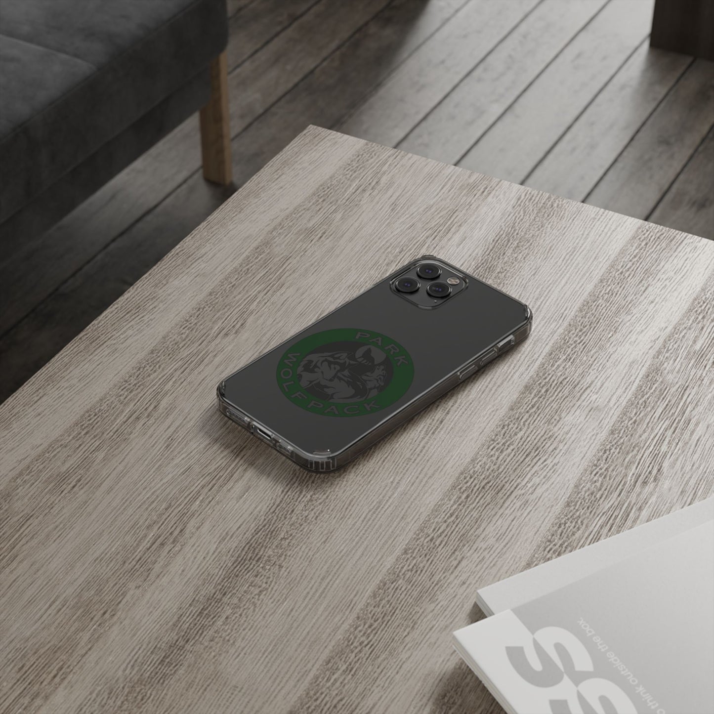 Custom Clear Phone Case - Park Wolfpack Design