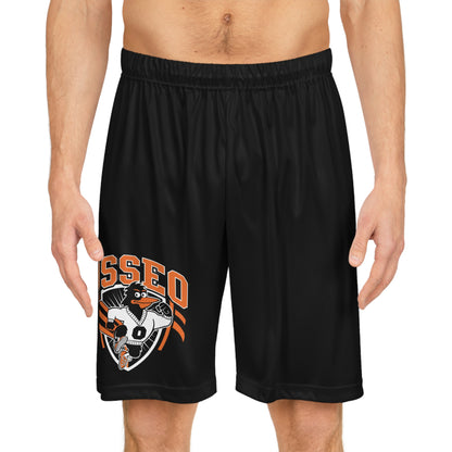Osseo Orioles Black Basketball Shorts for Sports Enthusiasts